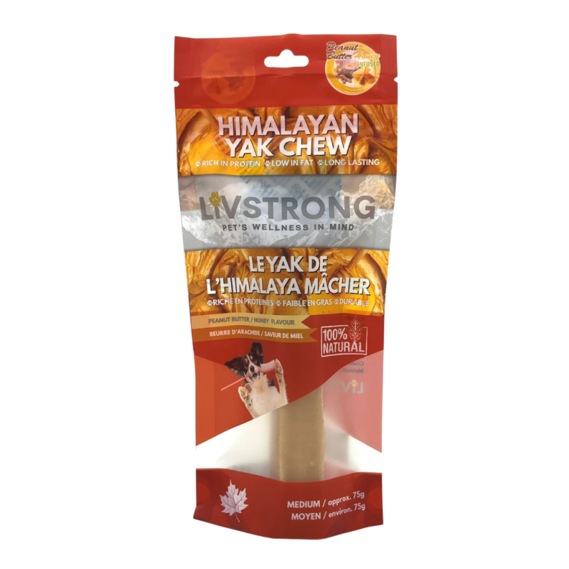 Livstrong - Infused Himalayan Yak Chew Peanut Butter Honey