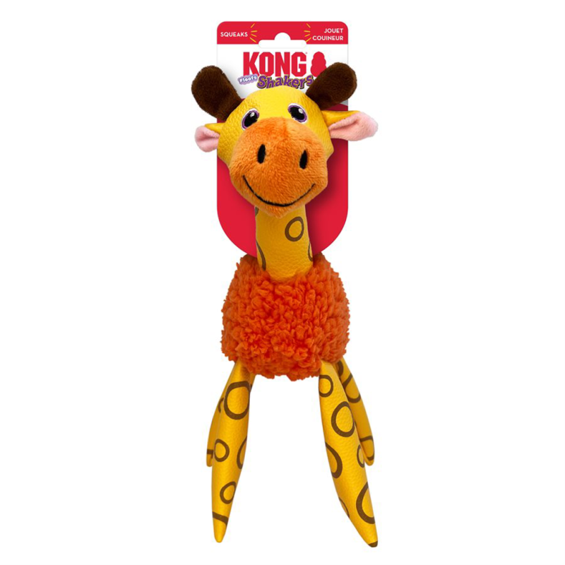KONG - Dog - Floofs Shaker Giraffe Shf22 Orange