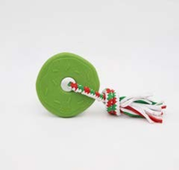 Zippy Paws - Holiday Zippytuff Teether - Donut Green