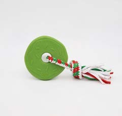 Zippy Paws - Holiday Zippytuff Teether - Donut Green