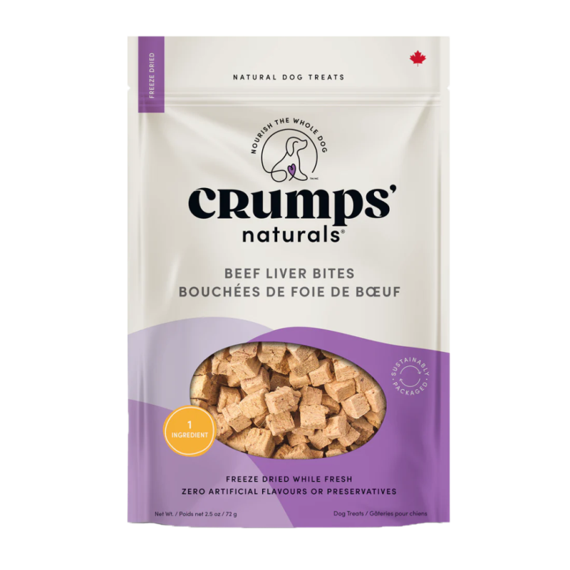 Crumps' Naturals - Dog - Single Ingredient Bites - Beef Liver