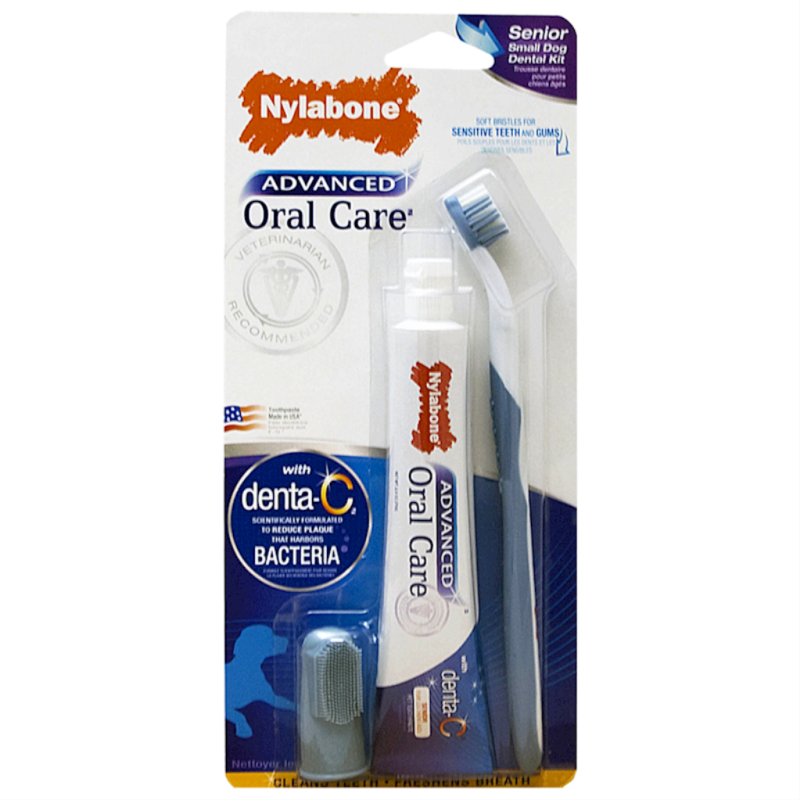 Nylabone - ADANCED ORAL CARE SENIOR DOG DENTAL KIT