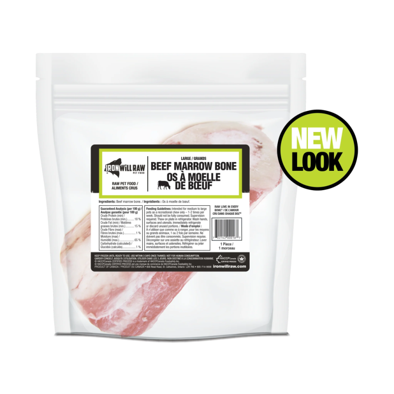 Iron Will Raw Dog Beef Marrow Bones 1 pc