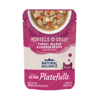 Natural Balance - Cat Platefulls - Turkey, Salmon, & Chicken Morsels in Gravy