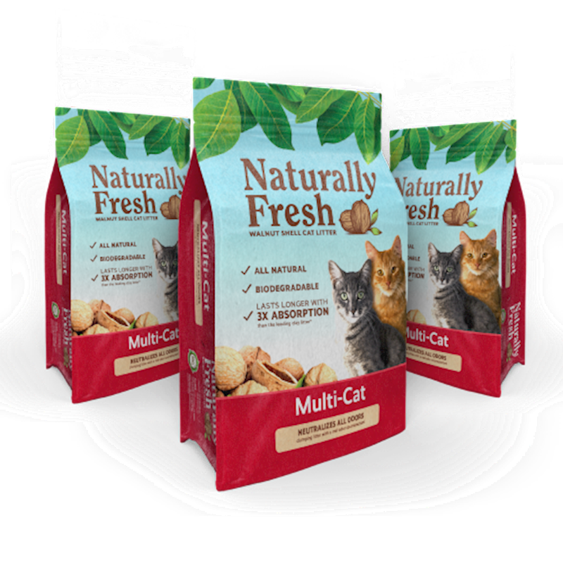 Ecoshell - Naturally Fresh - Multi-Cat Clumping Litter (Red)