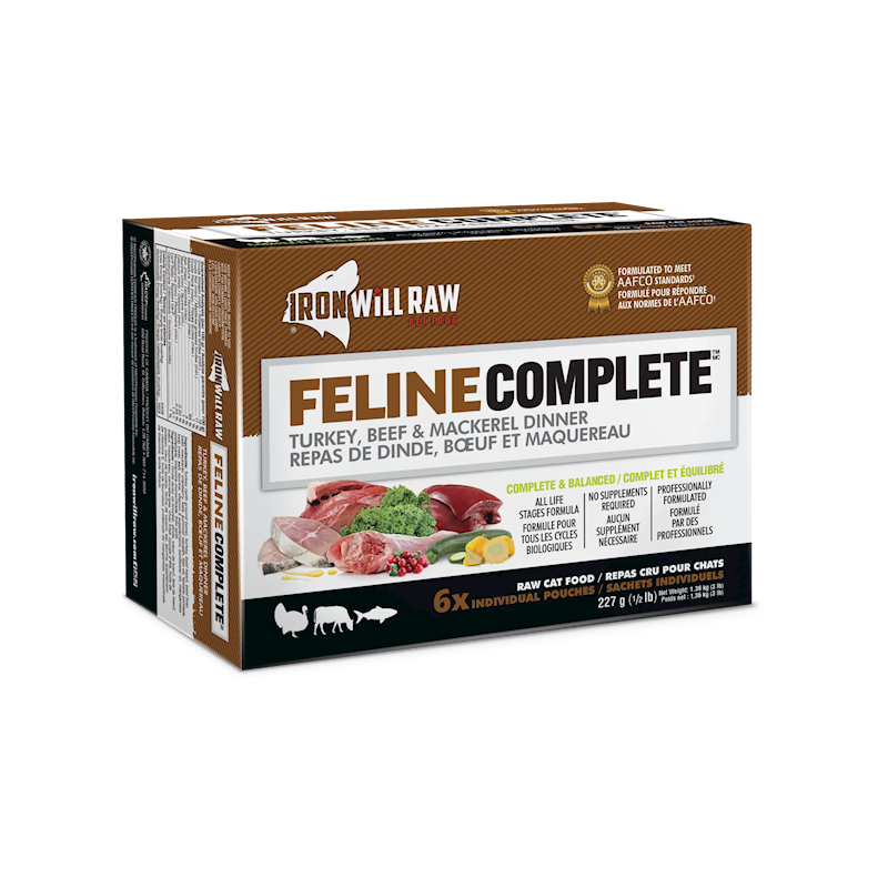 Iron Will Raw Cat Complete Turkey Beef & Mackerel Dinner 6