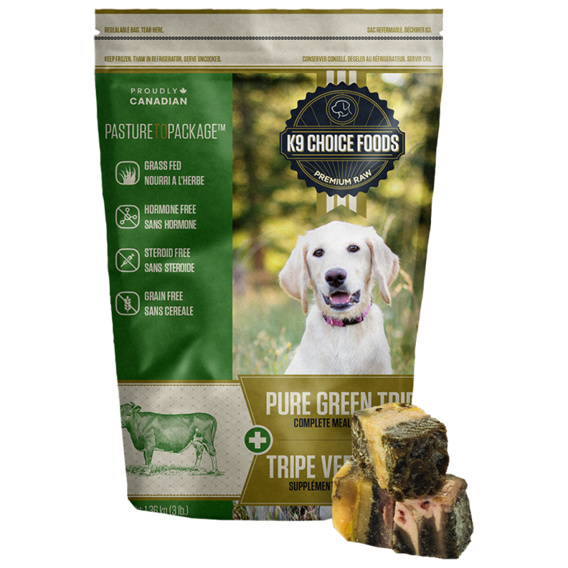 K9 Choice Foods - Dog - Pure Green Beef Tripe
