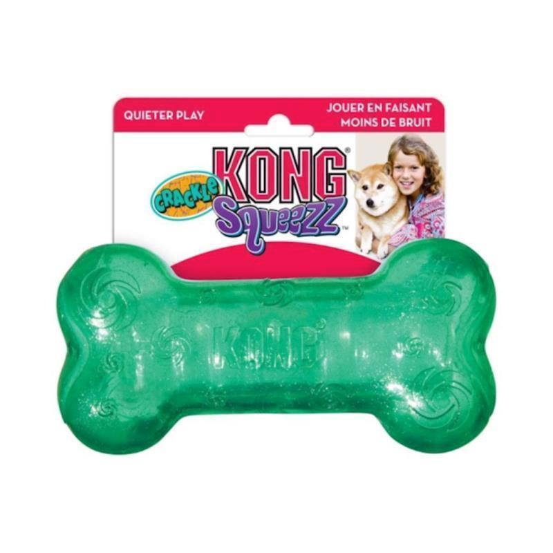 KONG - Dog Squeezz Crackle Bone Assorted