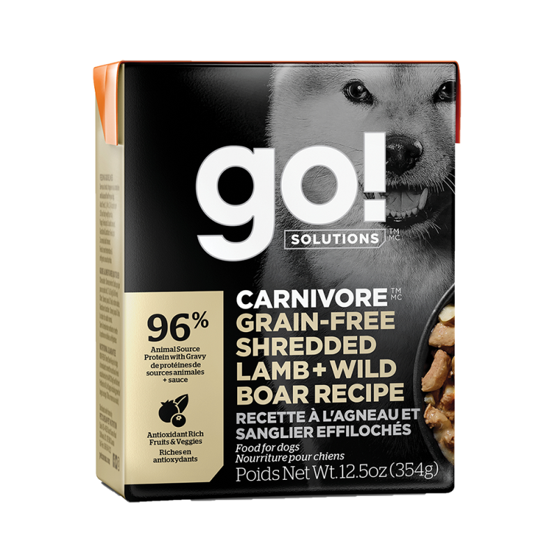 Petcurean - Go! - Dog Carnivore Lamb & Wild Boar Shredded
