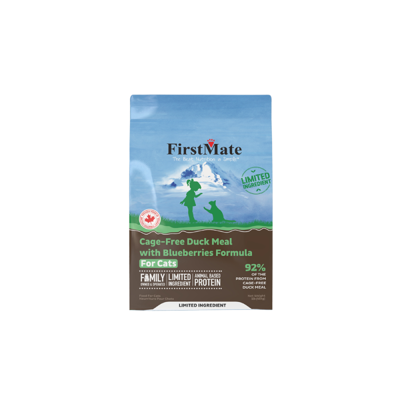 FirstMate - Cat - Limited Ingredient Grain Free Cage Free Duck & Blueberries