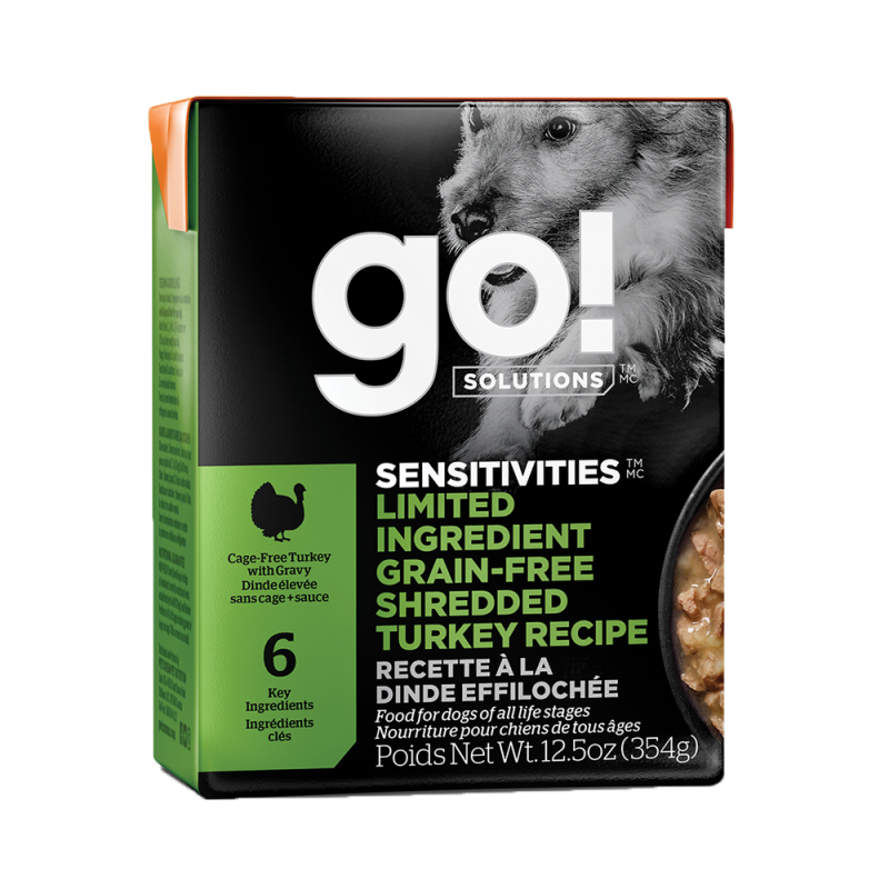Petcurean - Go! - Dog Sensitivities Turkey Shredded