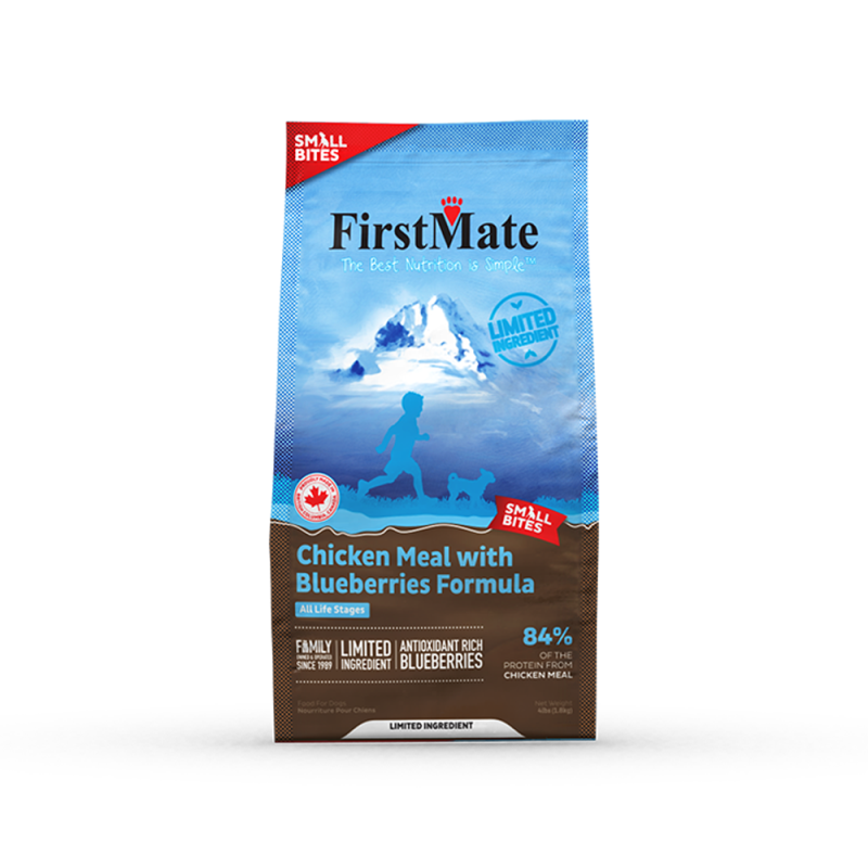 First Mate - Dog - LID GF Chicken & Blueberries Bites