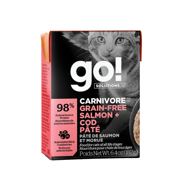 Petcurean - Go! - Cat Carnivore Salmon & Cod Pate
