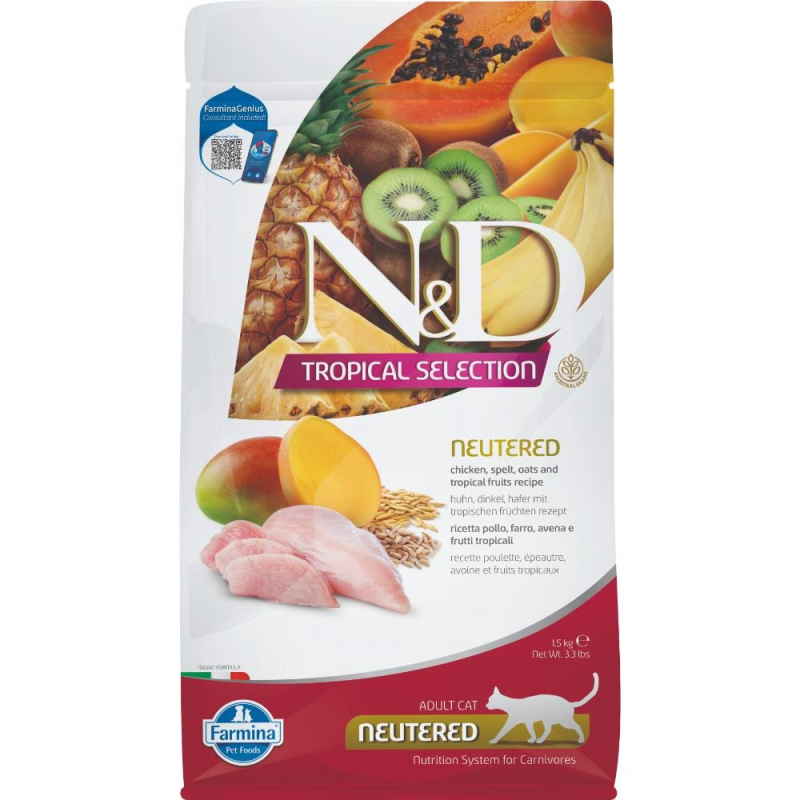 Farmina - Cat N&D Tropical Selection Chicken Neutered