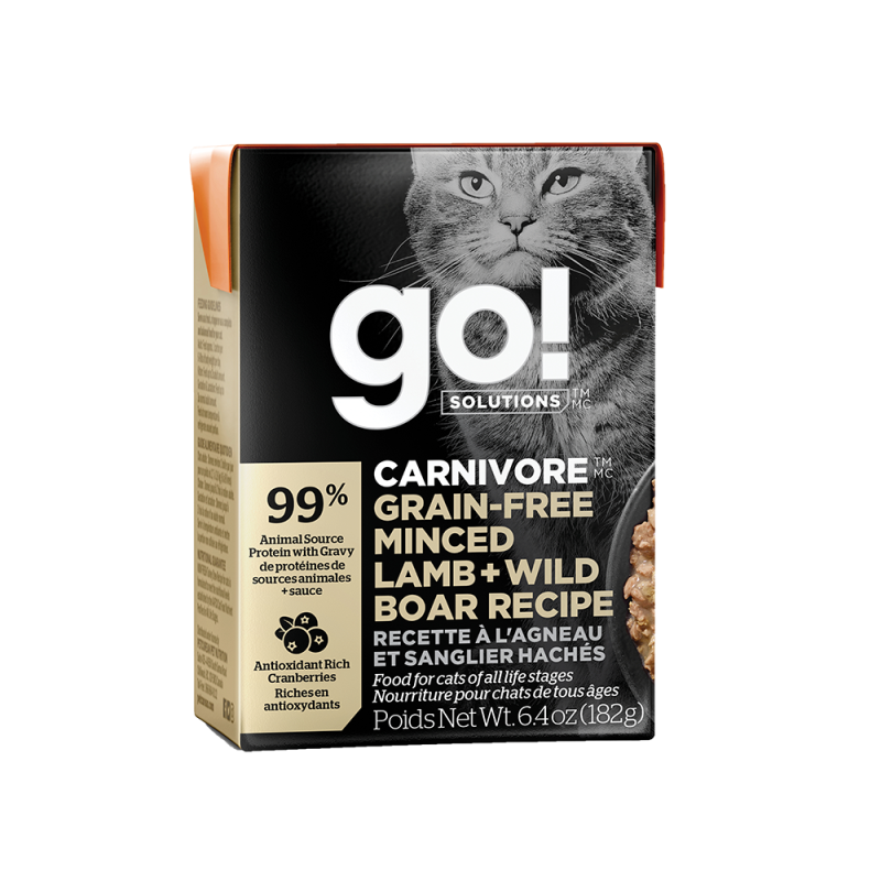 Petcurean - Go! - Cat Carnivore Lamb & Wild Boar Minced