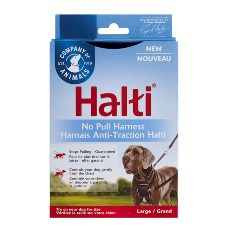 Company of Animals - Dog - Halti No Pull Harness Black/Red