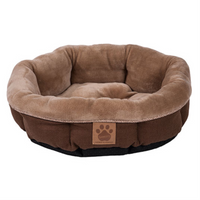 Petmate - Cat & Dog - Round Bed Shearling Brown