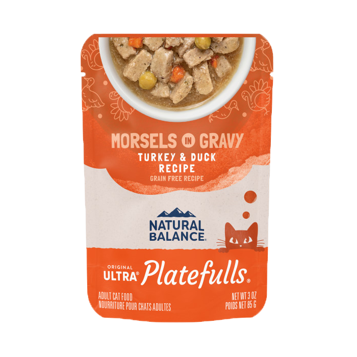 Natural Balance - Cat Platefulls - Turkey & Duck Morsels in Gravy