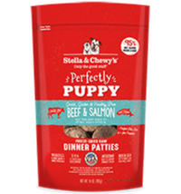 Stella & Chewy's - Dog - Perfectly Puppy Freeze Dried Dinner Patties Beef & Salmon