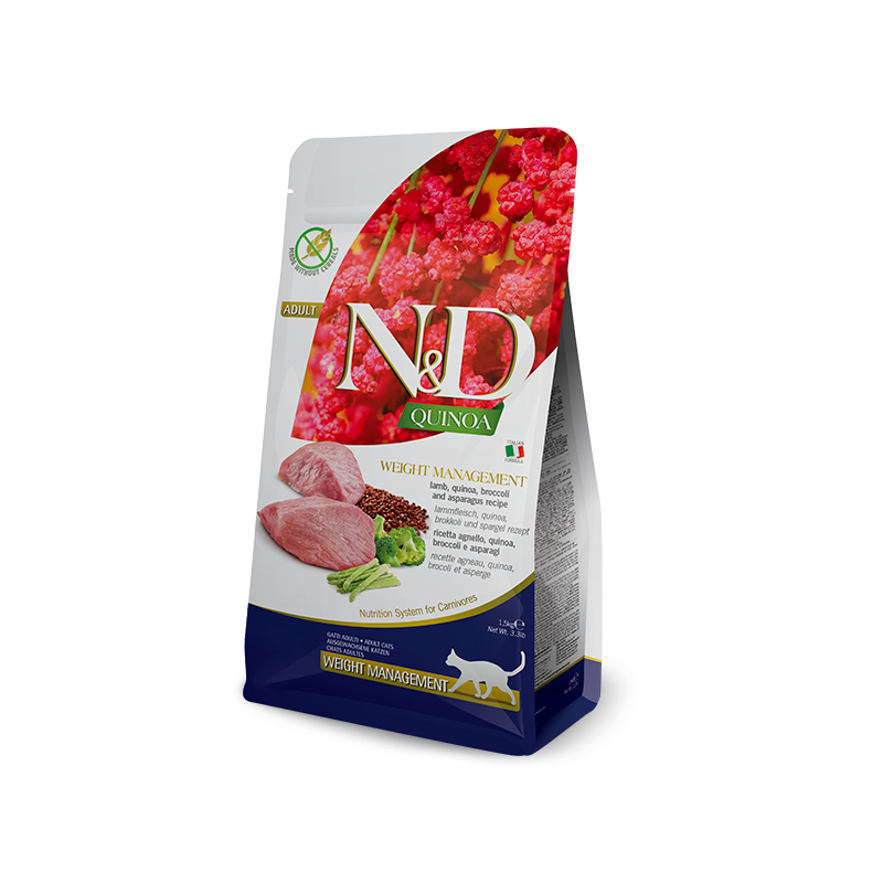 Farmina - Cat N&D Quinoa Weight Management Lamb Functional .I.D. Adult