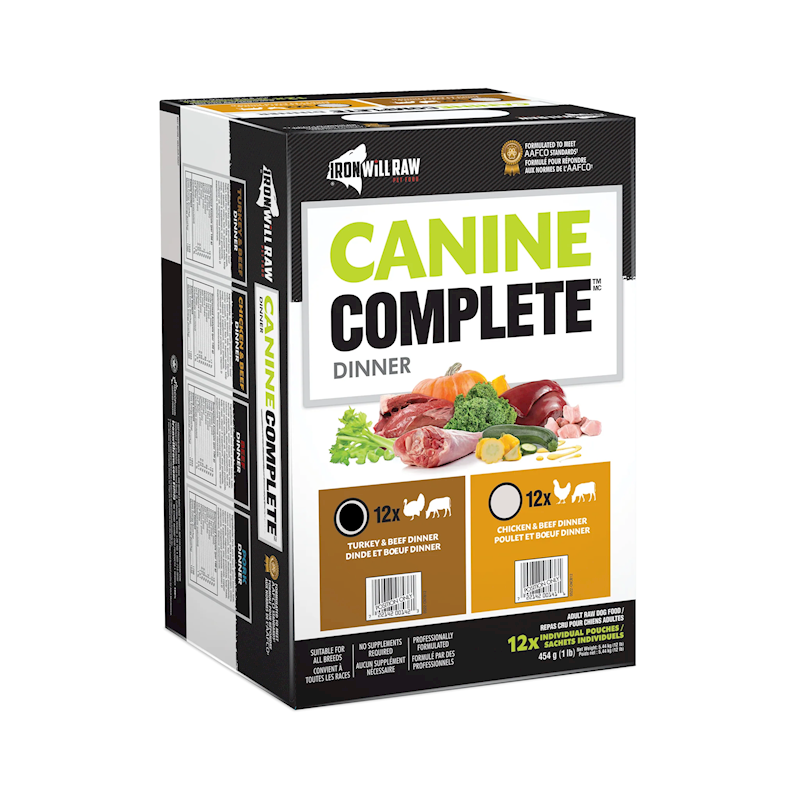 Iron Will Raw Dog Complete Turkey & Beef Dinner 12