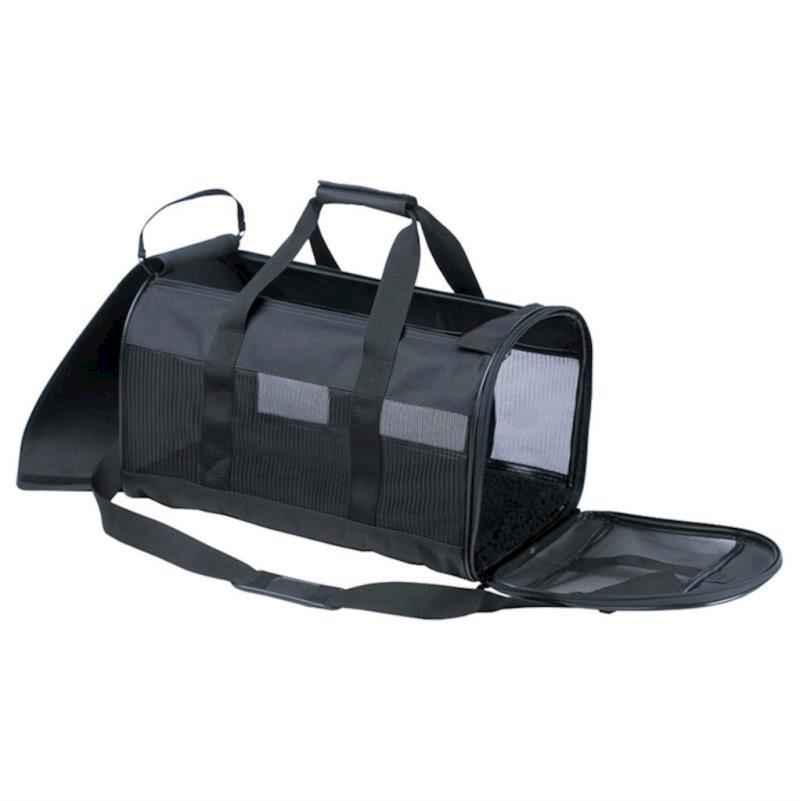 Petmate - Soft-Sided Kennel Cab Pet Carrier Black Medium