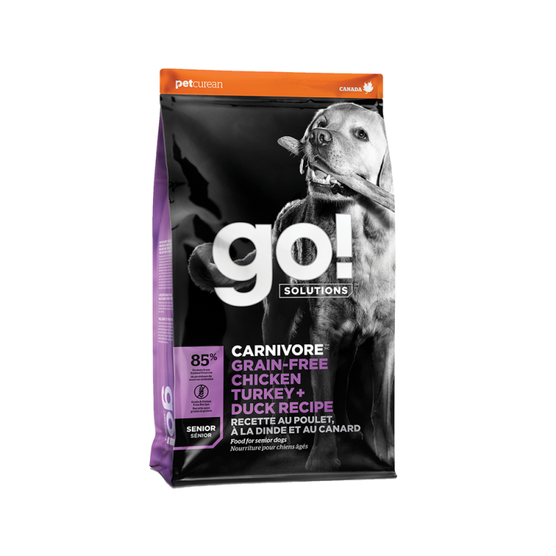 Go! Solutions - Dog - Carnivore Grain Free Senior Chicken, Turkey & Duck Recipe