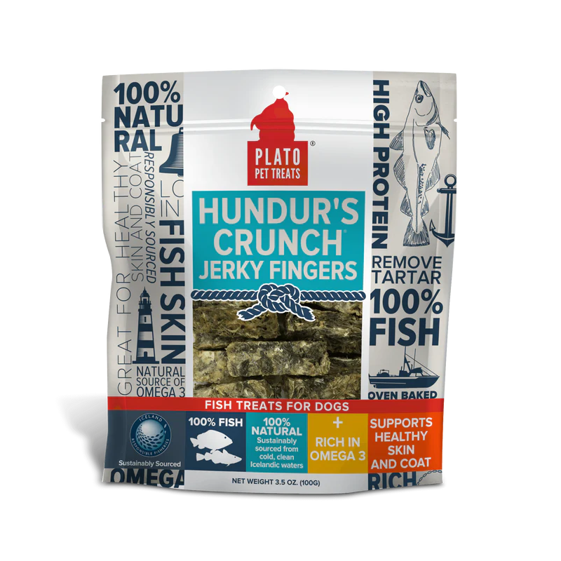Plato - Dog - Hundur's Crunch Jerky Fingers Cod