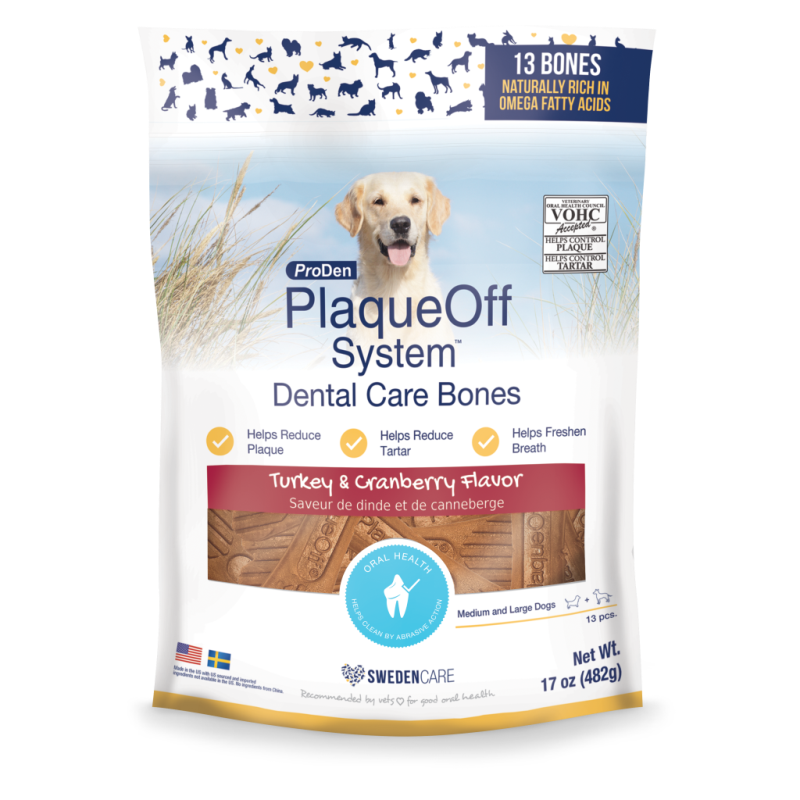Proden - Plaqueoff Dental Bones Turkey & Cranberry