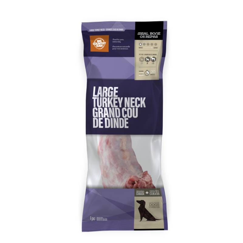 Big Country Raw - Meal Replacement Bones - Turkey Neck