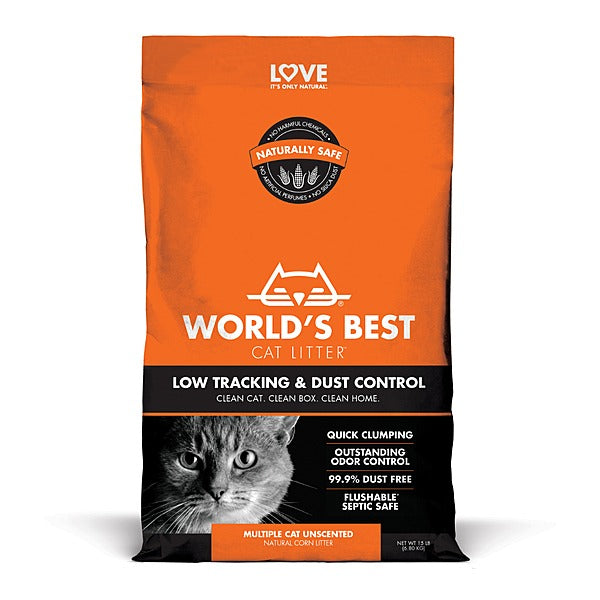 World's Best Cat Litter Low Tracking Dust Control
