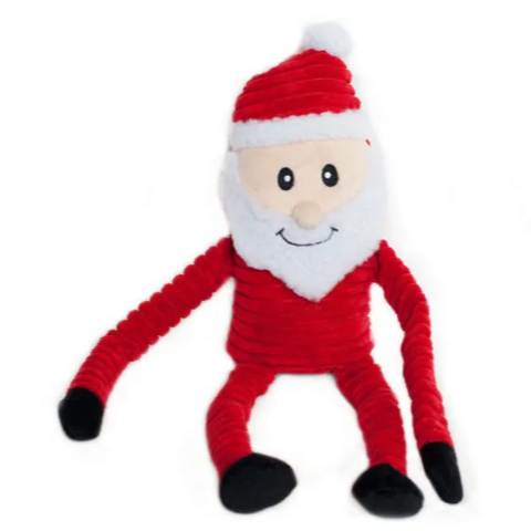 ZippyPaws - Dog - Holiday Crinkle Santa