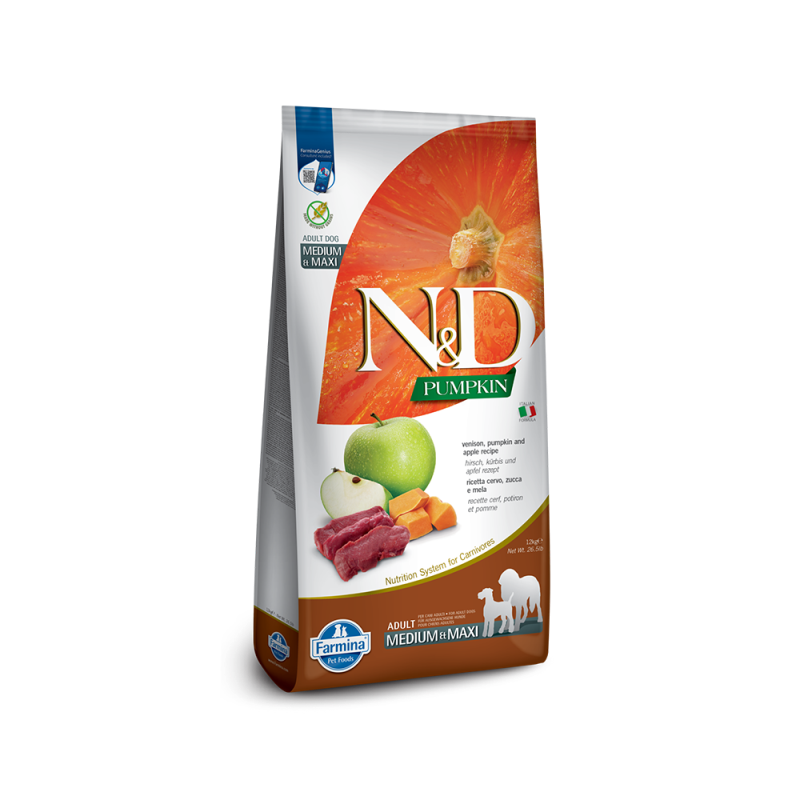 Farmina - Dog N&D Pumpkin Venison & Apple Adult /Maxi