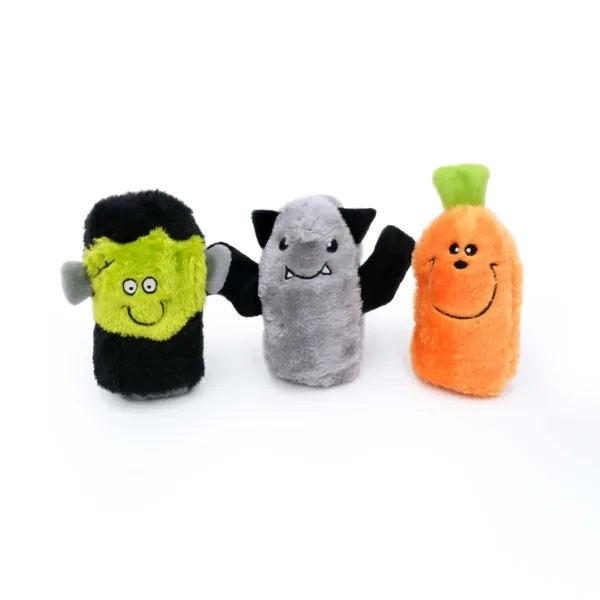 Zippy Paws - Halloween Squeakiebuddies - Franken Pumpkin Bat