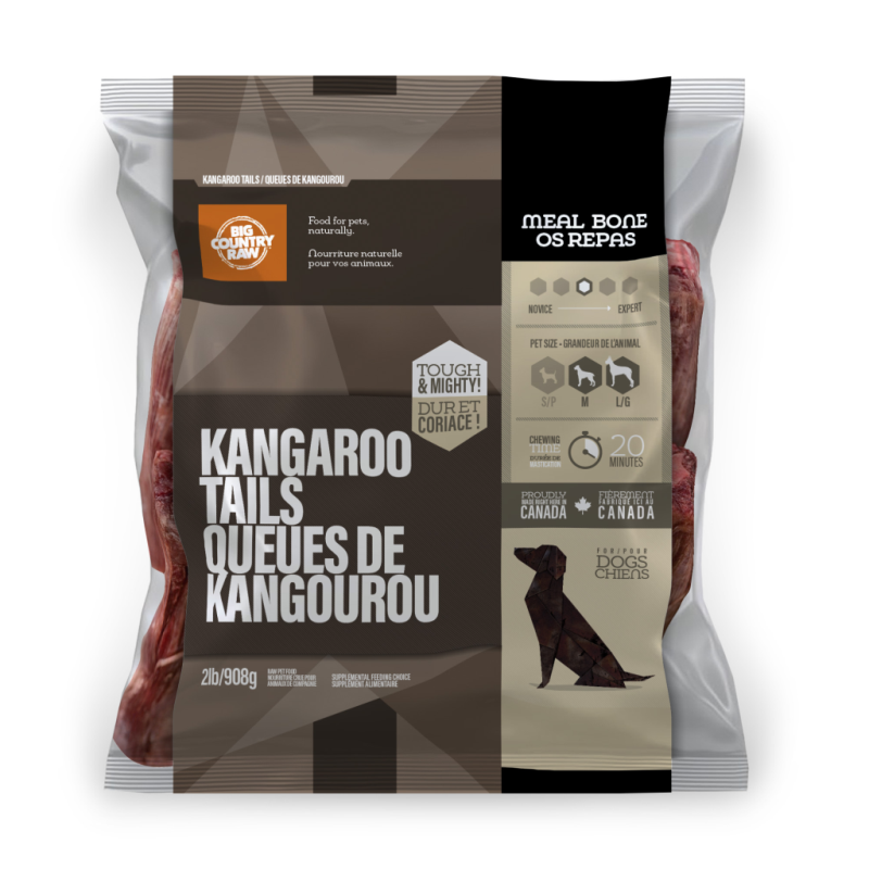 Big Country Raw - Meal Replacement Bones - Kangaroo Tail