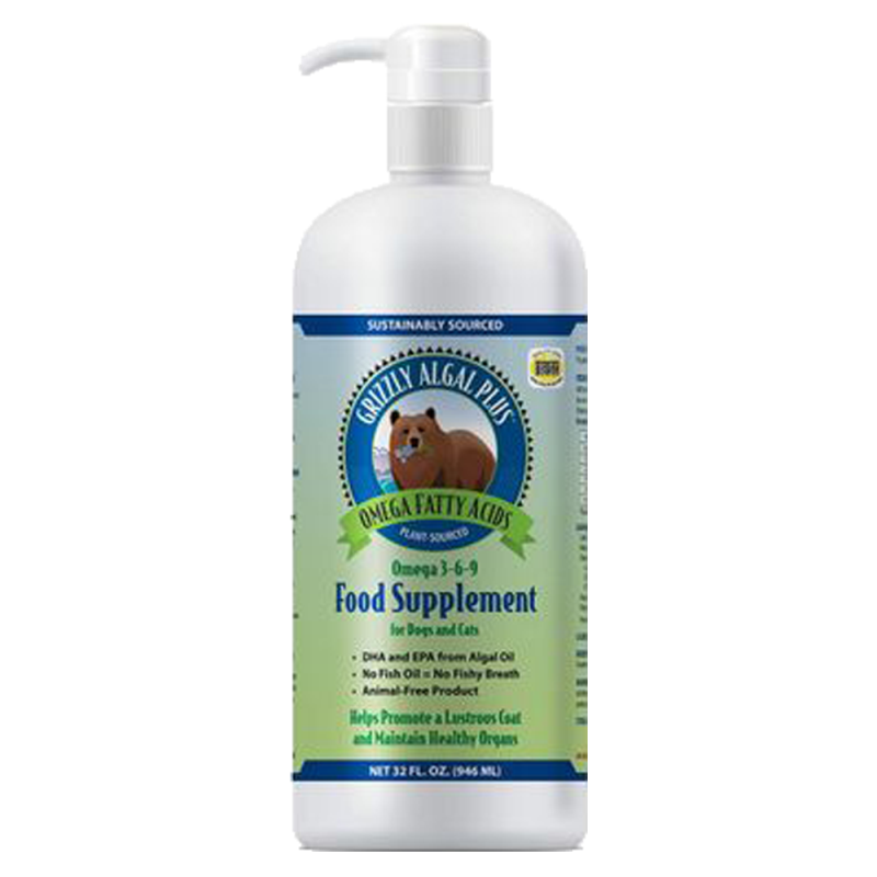 Grizzly Pet Products - Cat & Dog - Algal Plus Oil Liquid Supplement