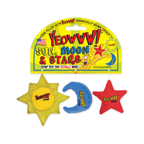 Ducky World - Yeowww Catnip Sun, Moon & Stars