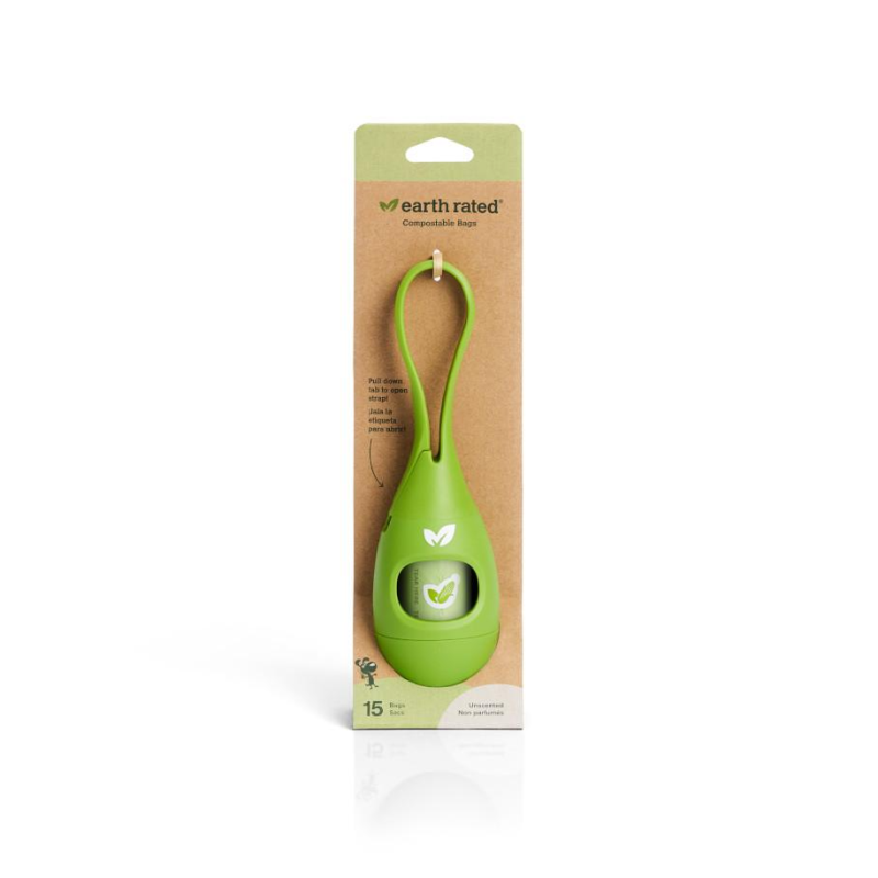 Earth Rated - Leash Dispenser 2.0 with 1 Roll - Compostable