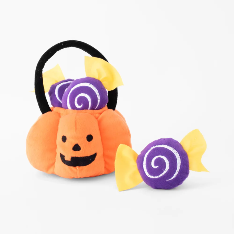 Zippy Paws - Halloween Burrow - Trick-Or-Treat Basket