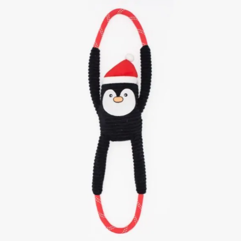Zippy Paws - Holiday RopeTugz - Penguin