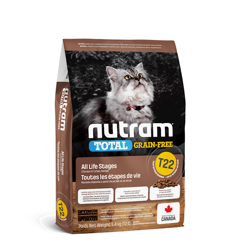 Nutram - Cat Total Grain Free Chicken & Turkey (T22)