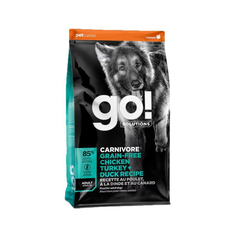 Go! Solutions - Dog - Carnivore Grain Free Adult Chicken, Turkey & Duck Recipe