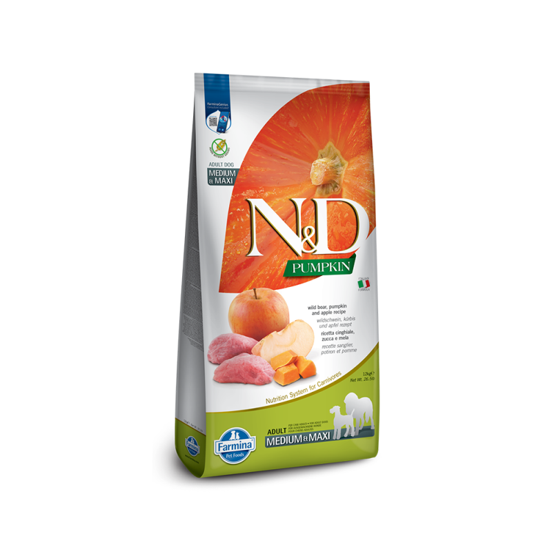 Farmina - Dog - N&D Pumpkin Adult Large Breed Grain Free Boar & Apple Recipe
