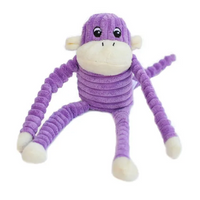 ZippyPaws - Dog - Spencer Crinkle Monkey Purple
