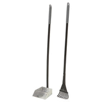 Petmate Clean Response Aluminum Rake and Pan Small