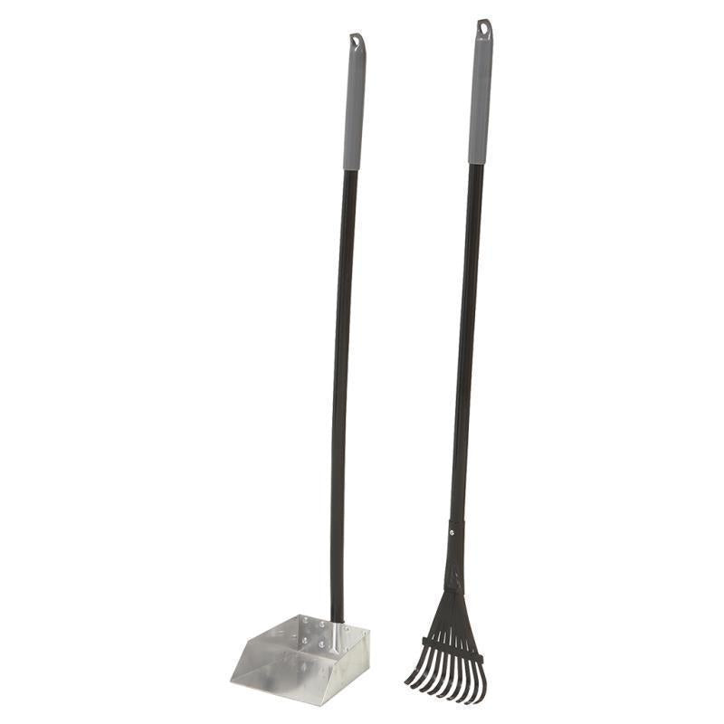 Petmate Clean Response Aluminum Rake and Pan Small