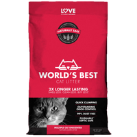 World's Best Cat Litter - Cat - Multiple Cat Unscented Clumping Litter