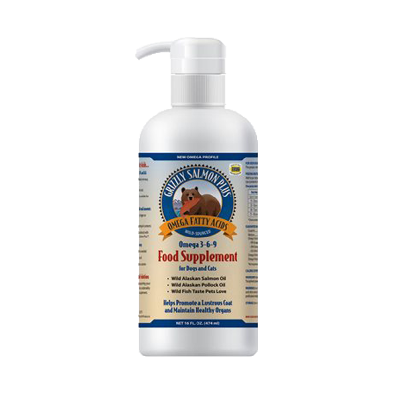 Grizzly Pet Products - Cat & Dog - Salmon Plus Oil Liquid Supplement