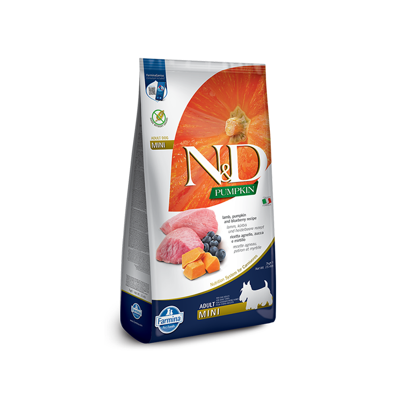 Farmina - Dog - N&D Pumpkin Adult Small Breed Grain Free Lamb & Blueberry Recipe