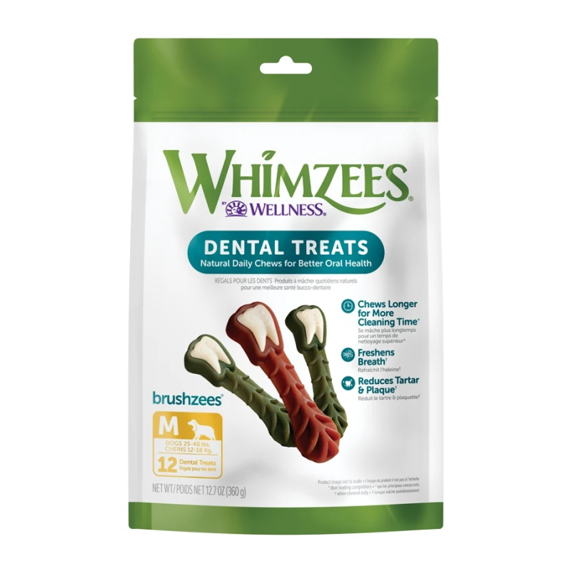 Whimzees - Dog - Natural Dental Treats - Brushzees